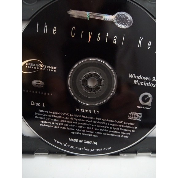 Crystal Key 2 CDs Adventure Quest Vintage Video Game 1999 PC Win 98/95 & Mac - Picture 8 of 8